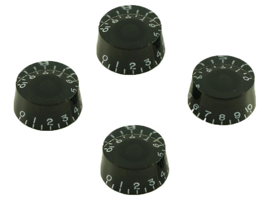 24 Spline Speed Knobs for LP® (Gold, Black & Amber))